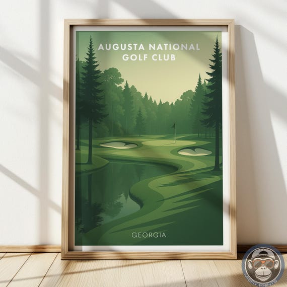 Augusta National Golf Course Poster Lover Gift