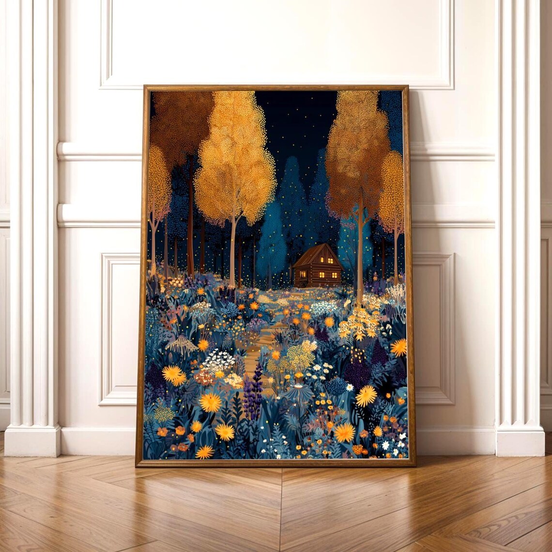 Modern Autumn Poster, Moody Fall Gallery Art Print