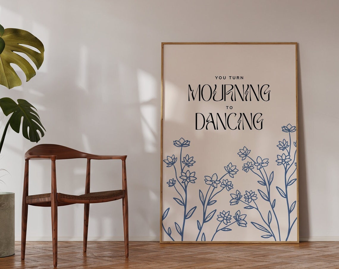 Mourning To Dancing Print Christian Wall Art Wall Art Living Room Decor Bible Verse Scripture God Gift For Her - Image 4