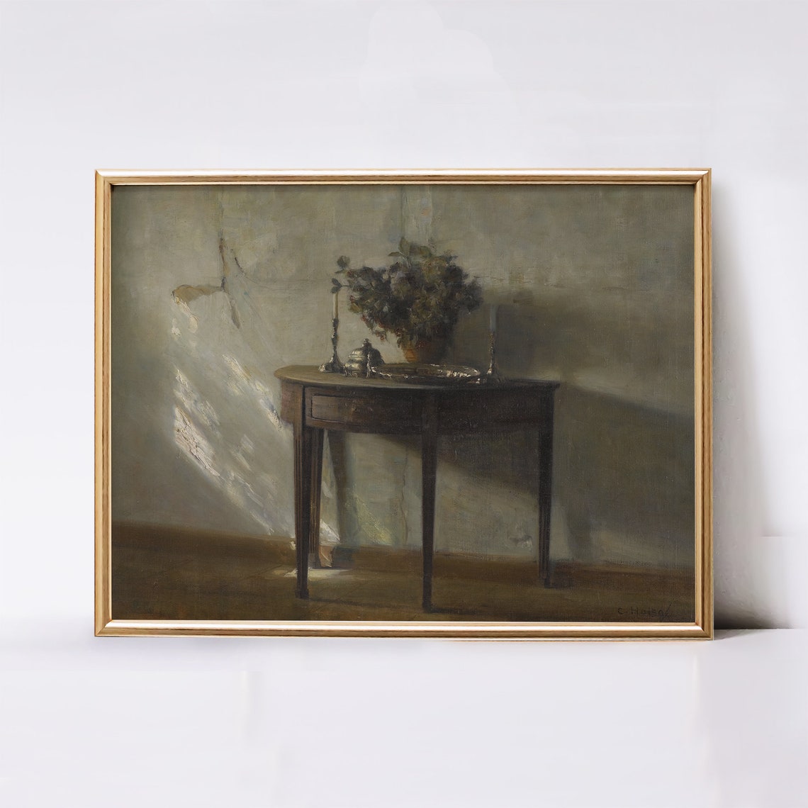 Vintage Still Life Painting Farmhouse Wall Art Cottagecore Decor Oil Painting Wall Art French Country Print - Image 2