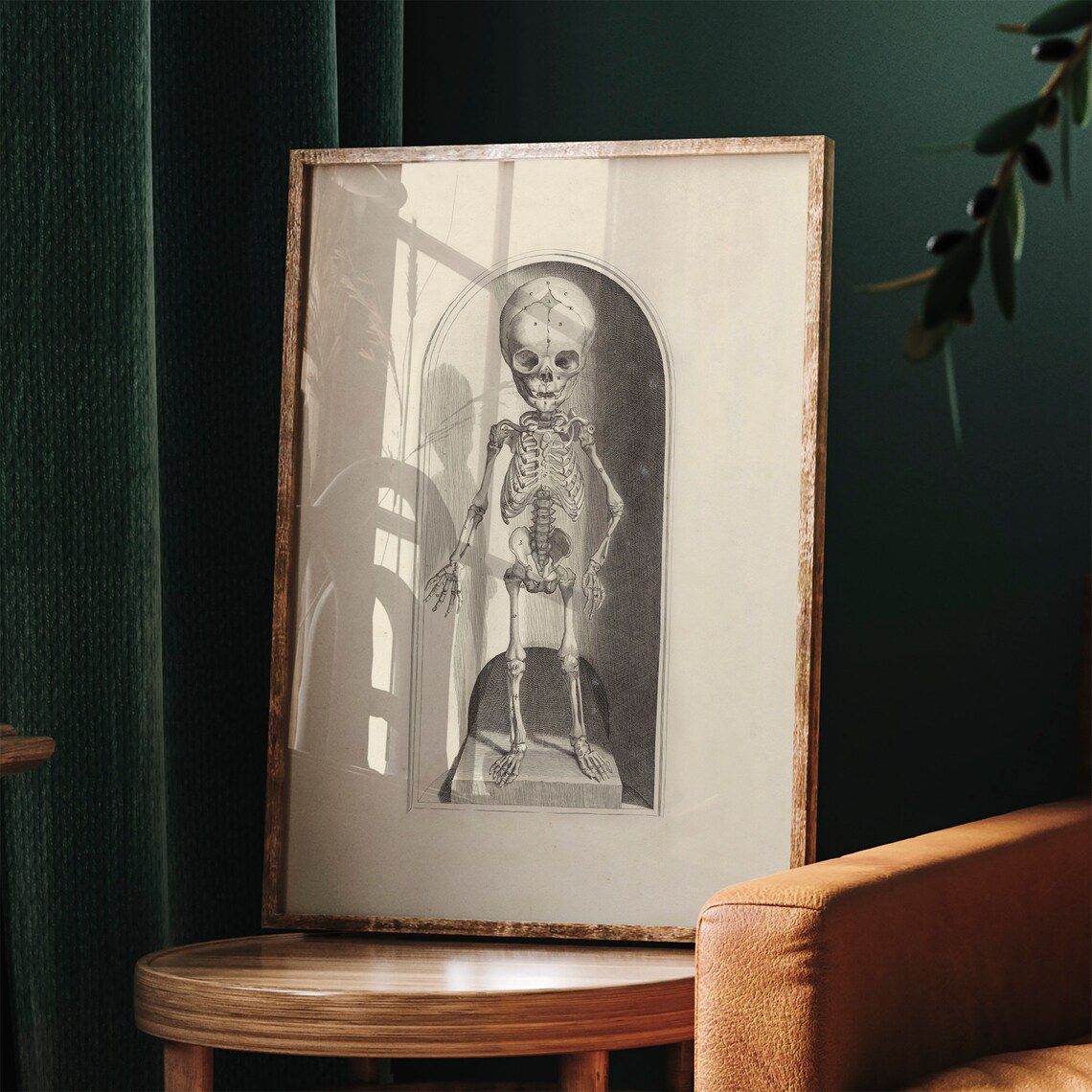 Skeleton Wall Art, Vintage Halloween Decor - Image 3
