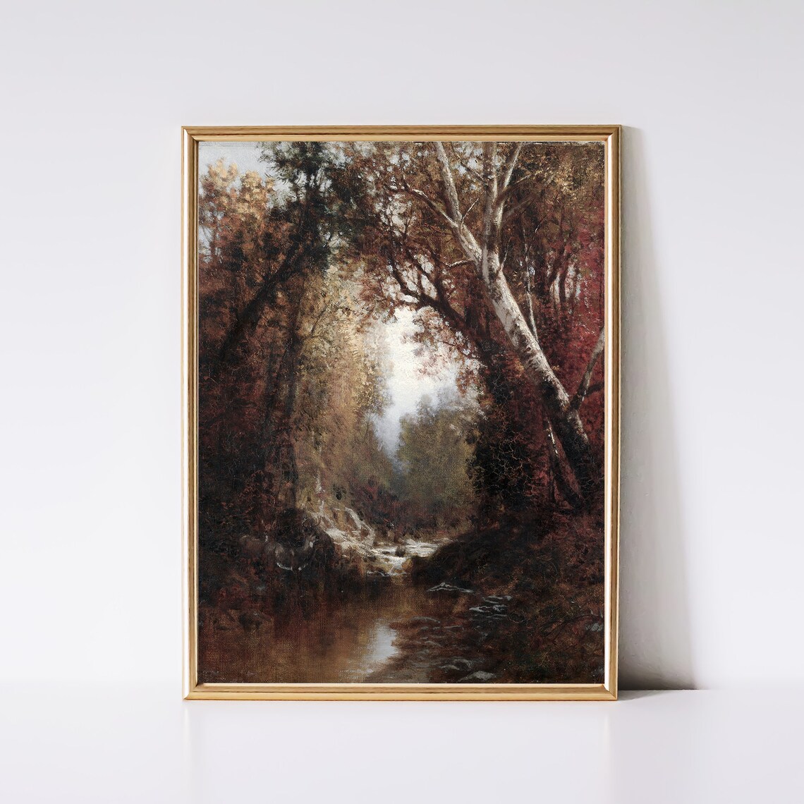 Vintage Autumn Landscape Art Print, Rustic Fall - Image 2