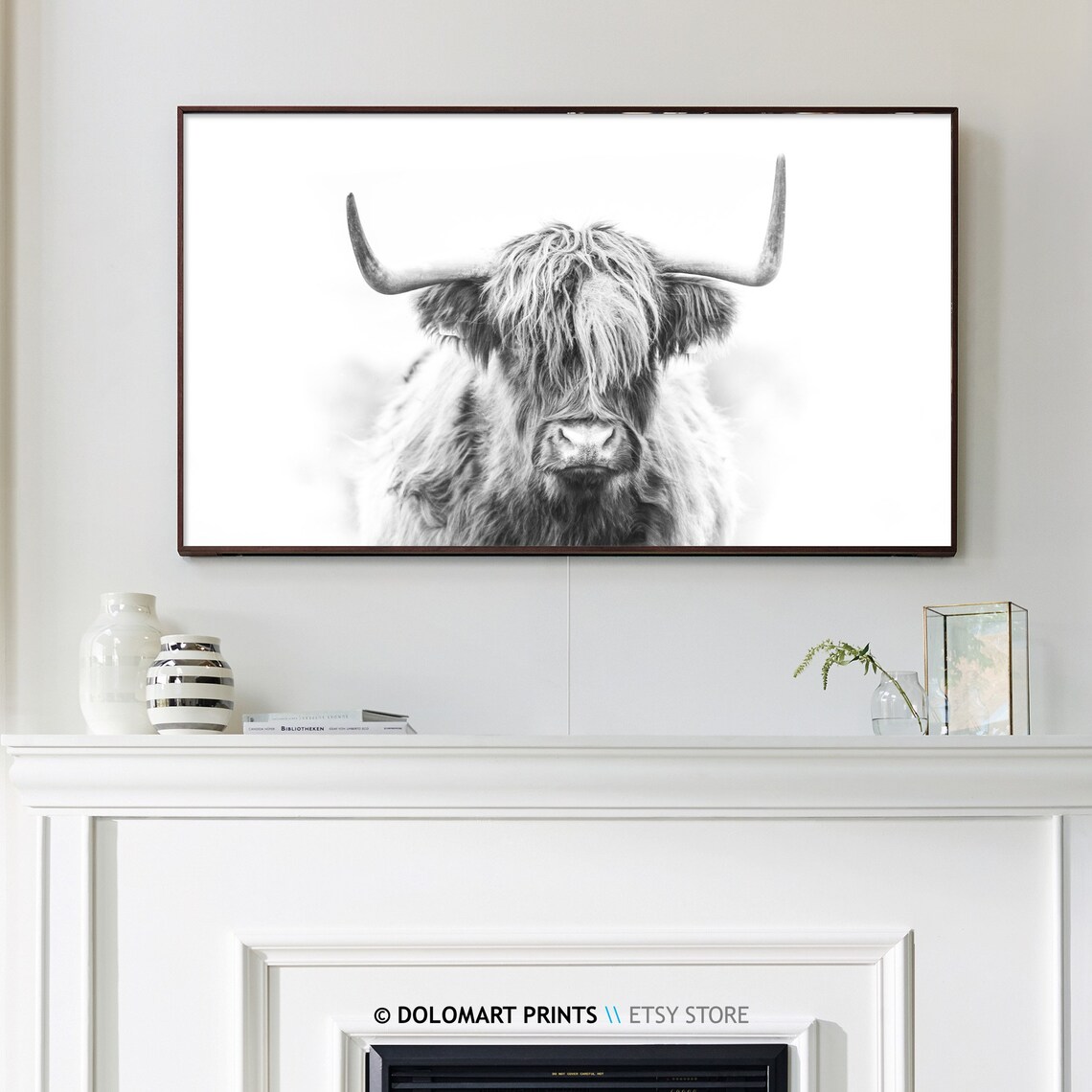 Highland Cow Art Print, Farmhouse Animal Art - Image 3