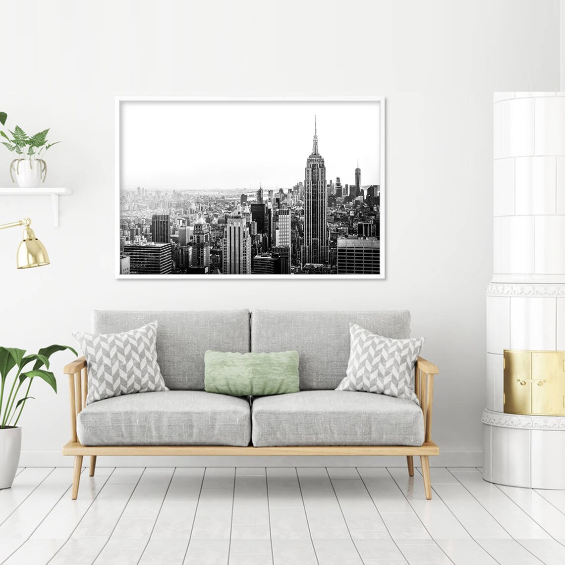 New York Black and White Skyline, Cityscape Print - Image 2