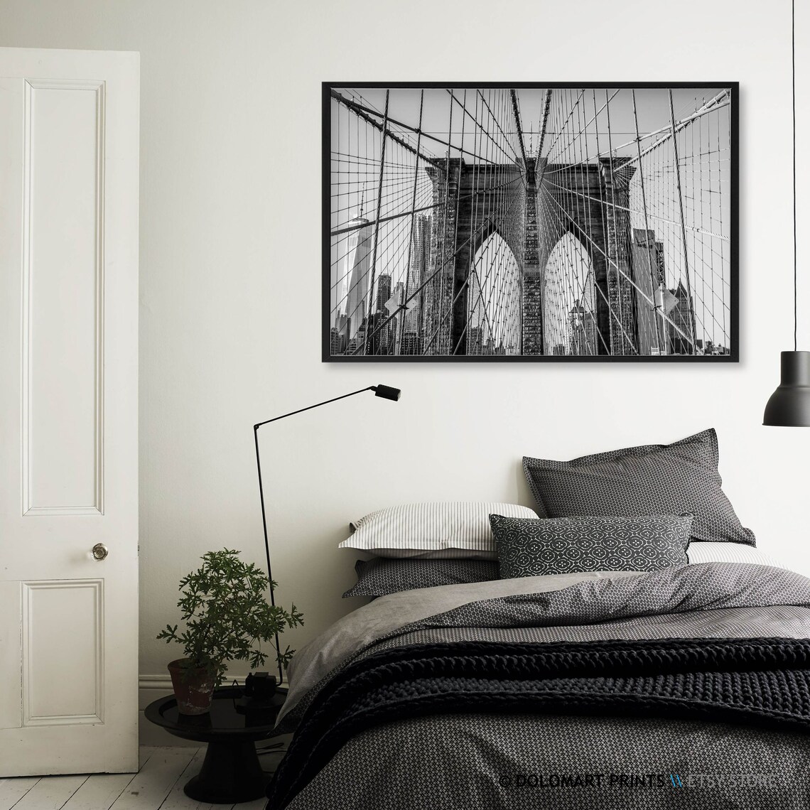 Brooklyn Bridge Horizontal Art Print, Modern Minimal - Image 3