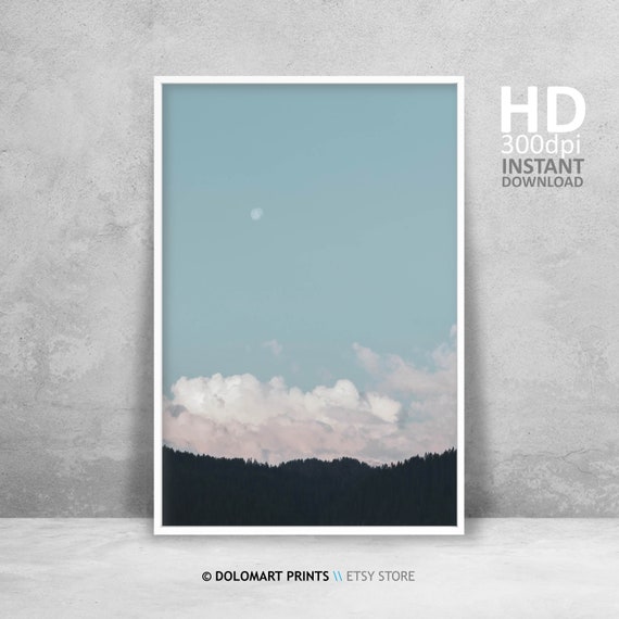 Minimal Forest Wall Art, Nature Photography Poster