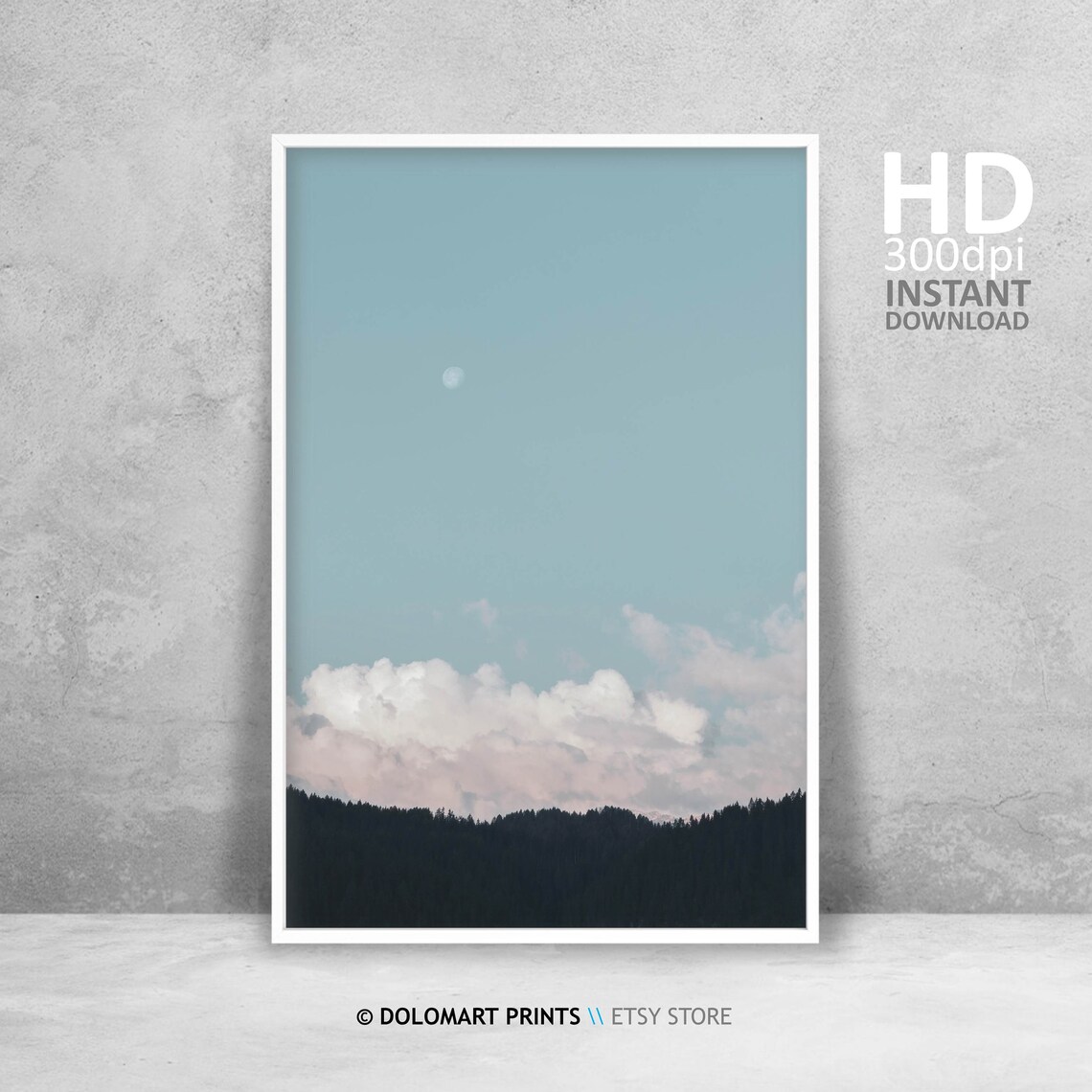 Minimal Forest Wall Art, Nature Photography Poster