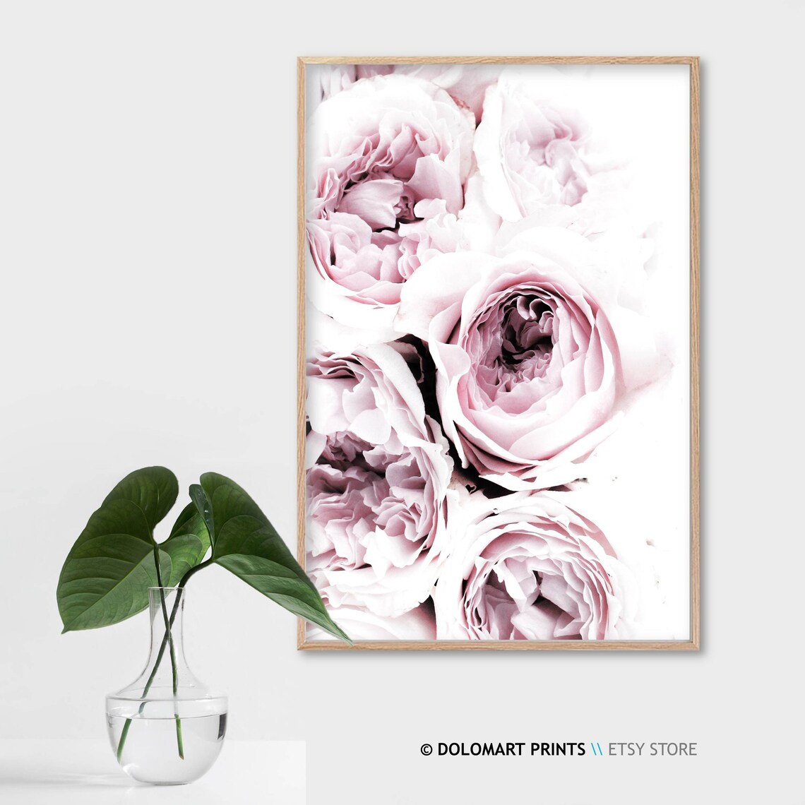 Blush Pink Peony Floral Poster, Botanical Room Decor - Image 2
