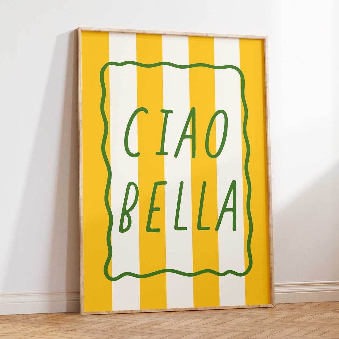 Ciao Bella Retro Italian Quote Poster, Y2K Preppy - Image 2