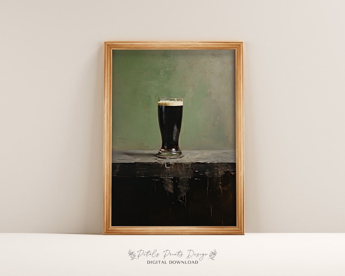 St Patrick's Day Rustic Clover Art Print
