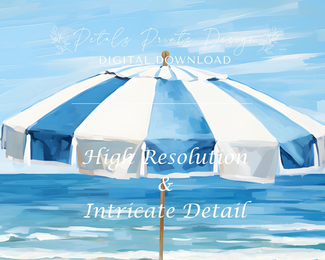 Vintage Beach Abstract Coastal Wall Art Print - Image 3