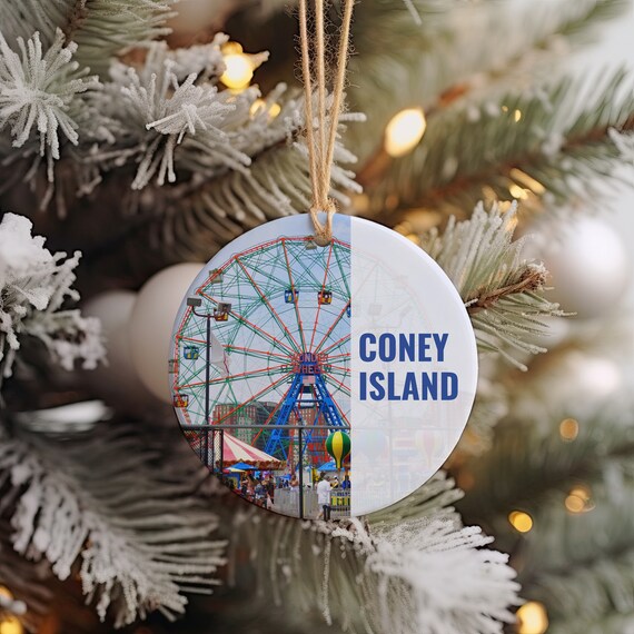 Coney Island Wonder Wheel Amusement Park Souvenir Ornament Wall Art