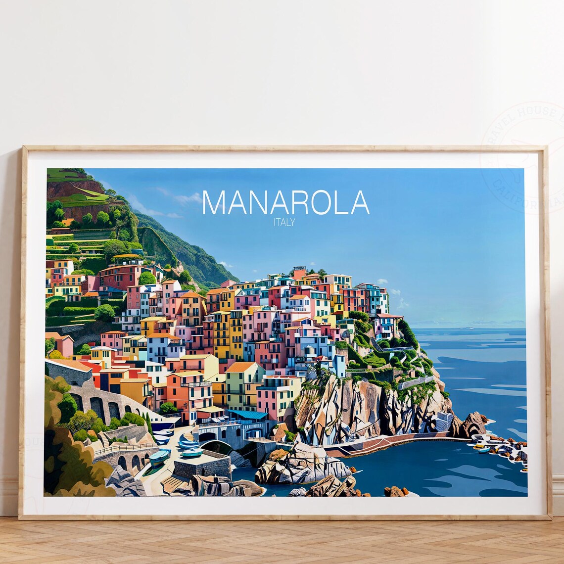 Manarola Italy Cinque Terre Colorful Cliffside Village Poster