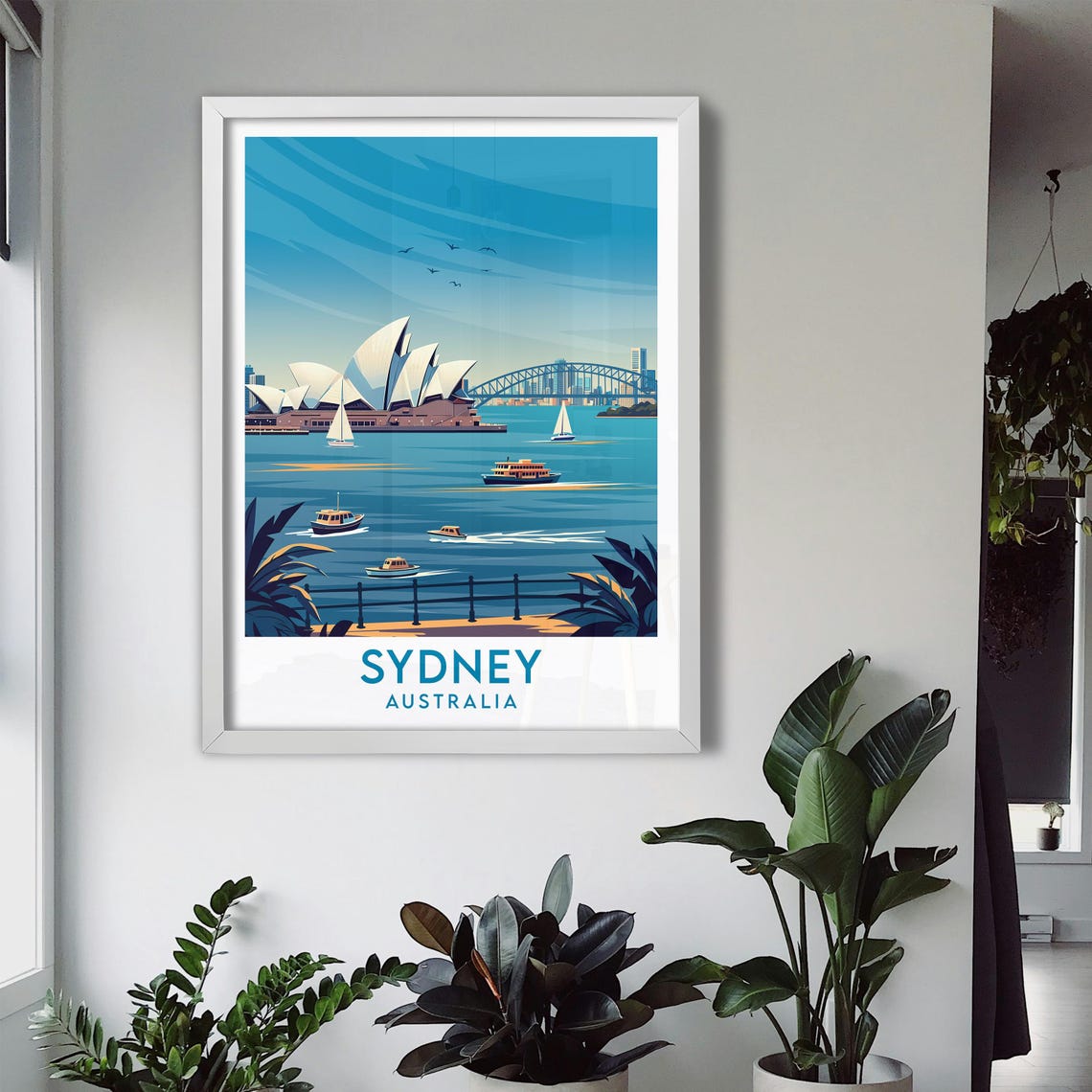 Sydney Australia Harbor Opera House Bridge City Skyline Poster - Image 3