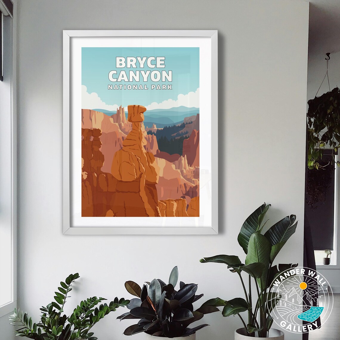 Bryce Canyon National Park Hoodoos Red Rock Amphitheater Travel Poster - Image 3