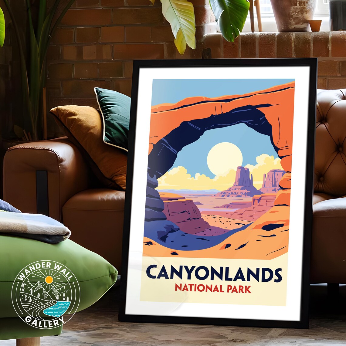 Canyonlands National Park Mesa Arch Desert Sunset Vintage Travel Poster - Image 6