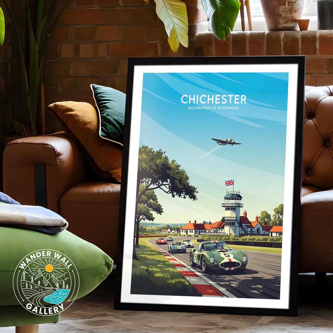 Chichester Motorsport at Goodwood Classic Racing Circuit Retro Poster - Image 6