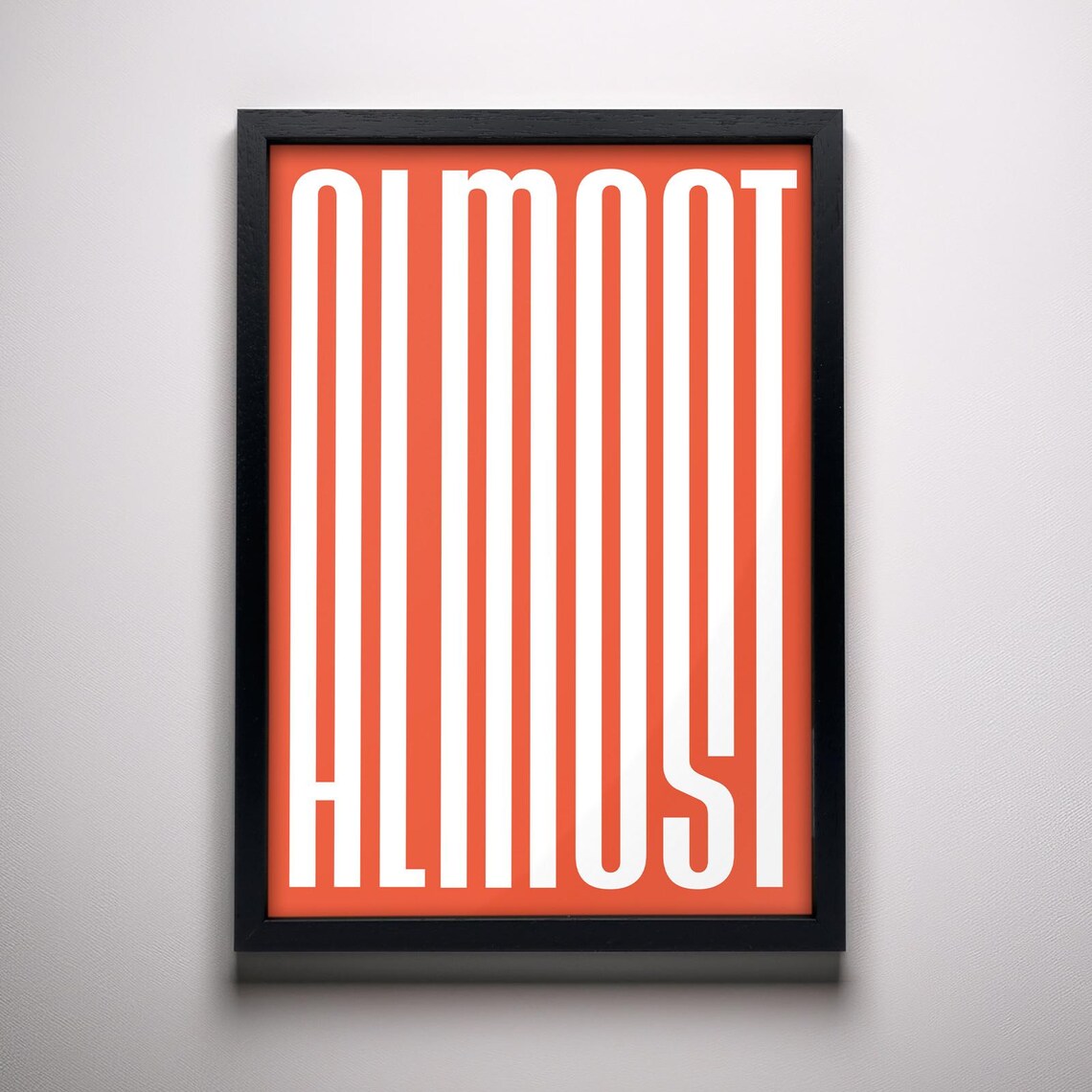Modern Typography, Bold Minimalist Home Office Decor
