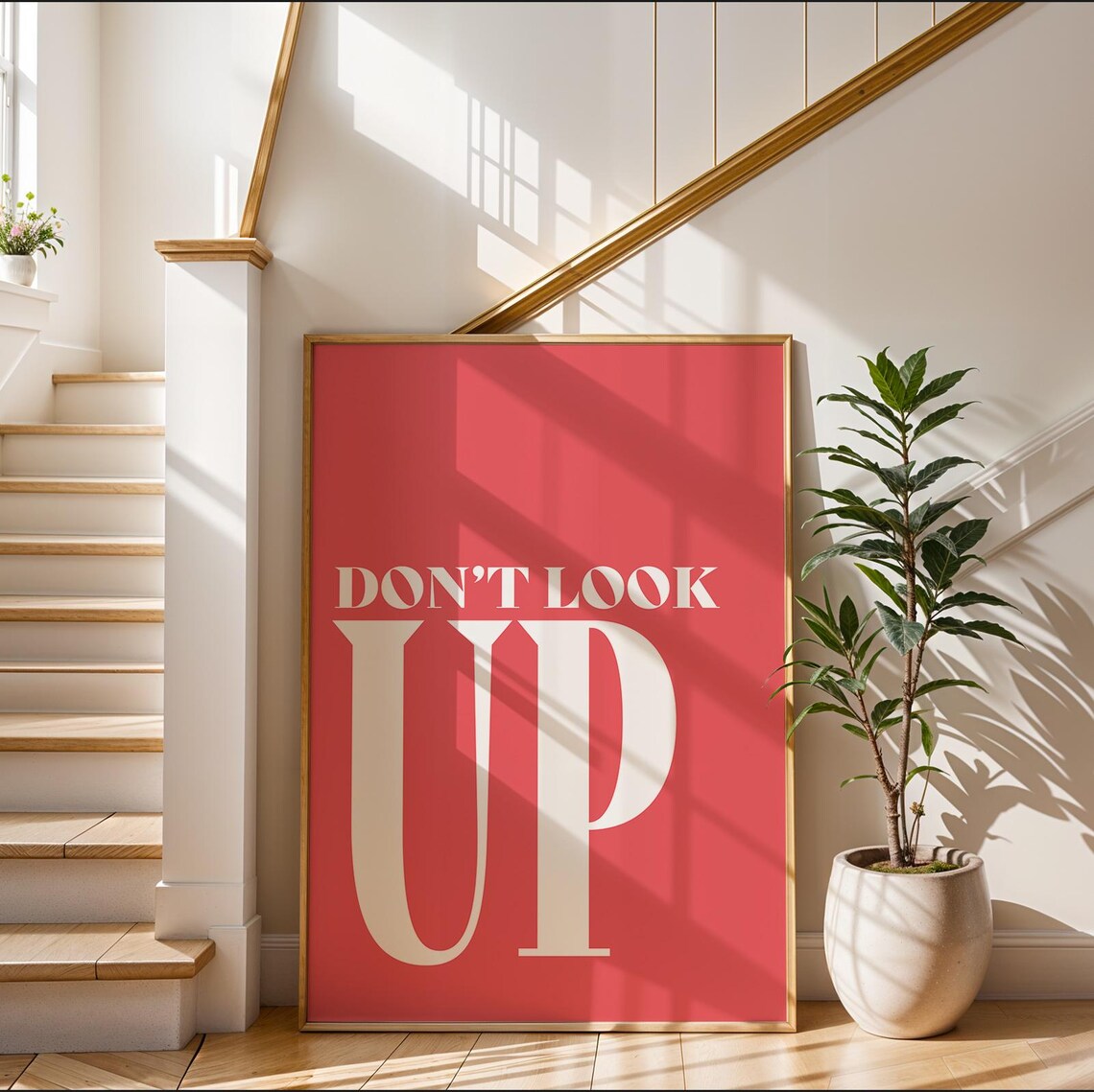 Dont Look Up Bold Typography Statement Poster - Image 3