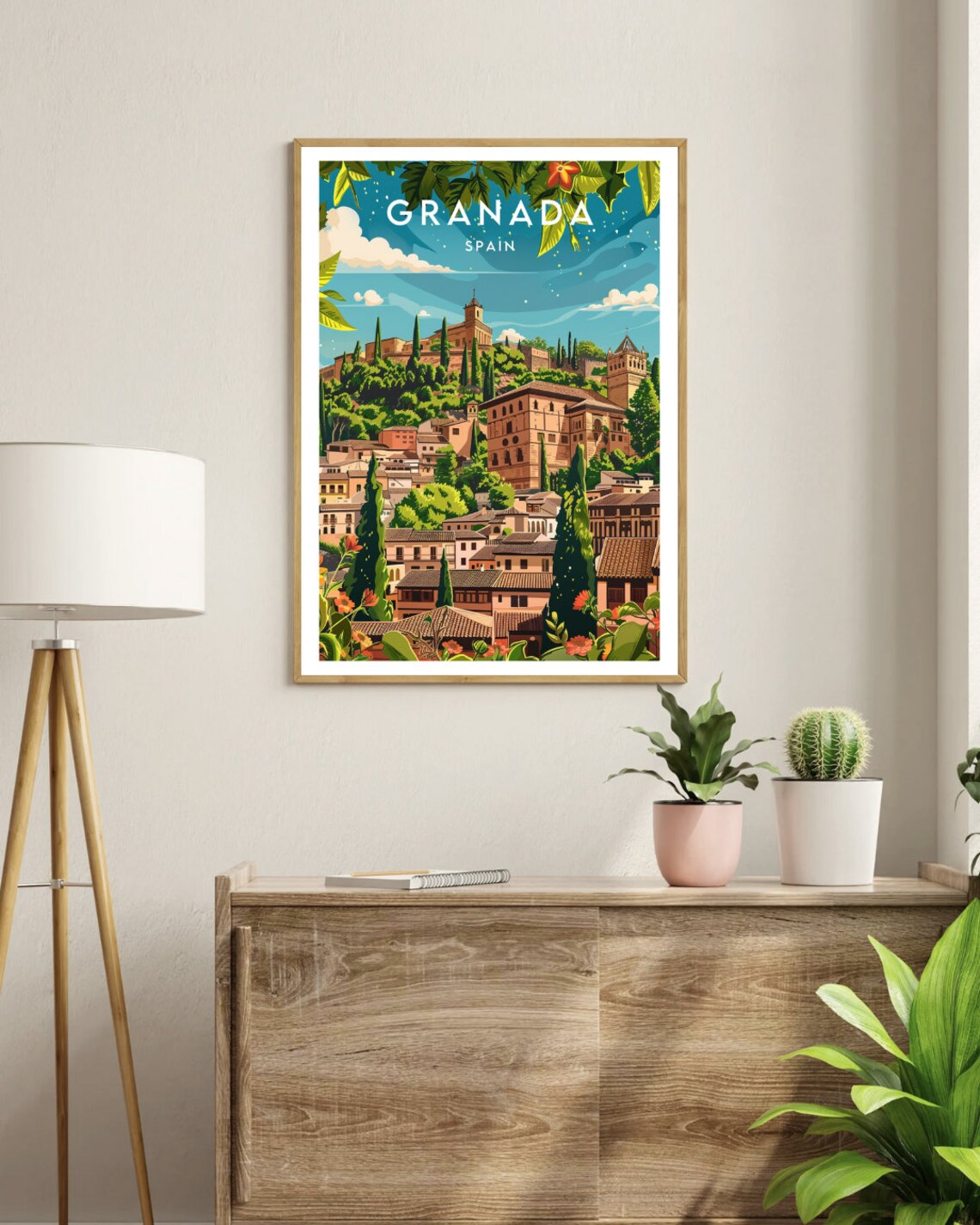 Granada Travel Poster, Spain Europe Wall Art - Image 3