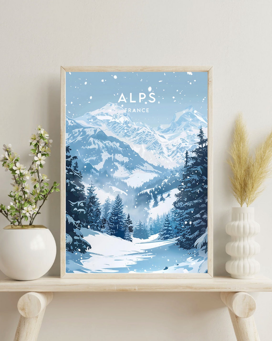 French Alps Travel Print France French Alps Poster France Poster Travel Wall Art France Print Poster France Europe Alps Wall Art - Image 4