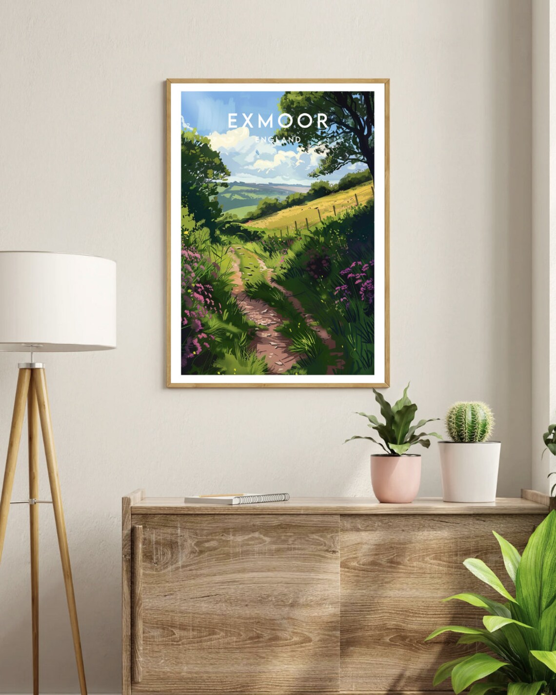 Exmoor Travel Print England Exmoor Poster England Poster Travel Wall Art England Print Poster England Europe Exmoor Uk Britain - Image 3