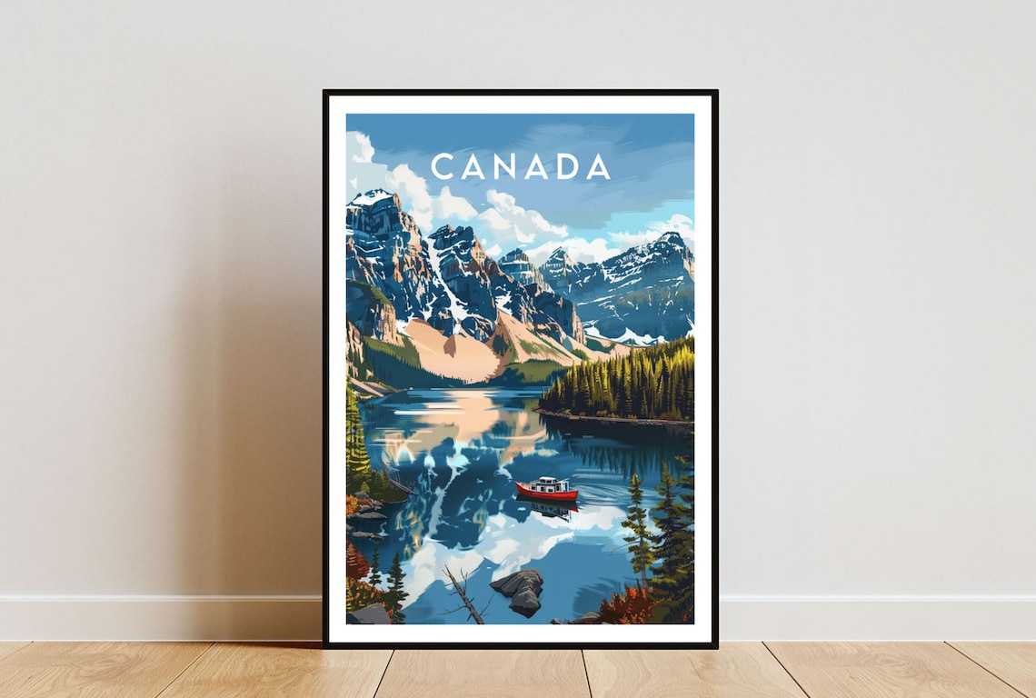 Canada Travel Print, North America Travel Poster