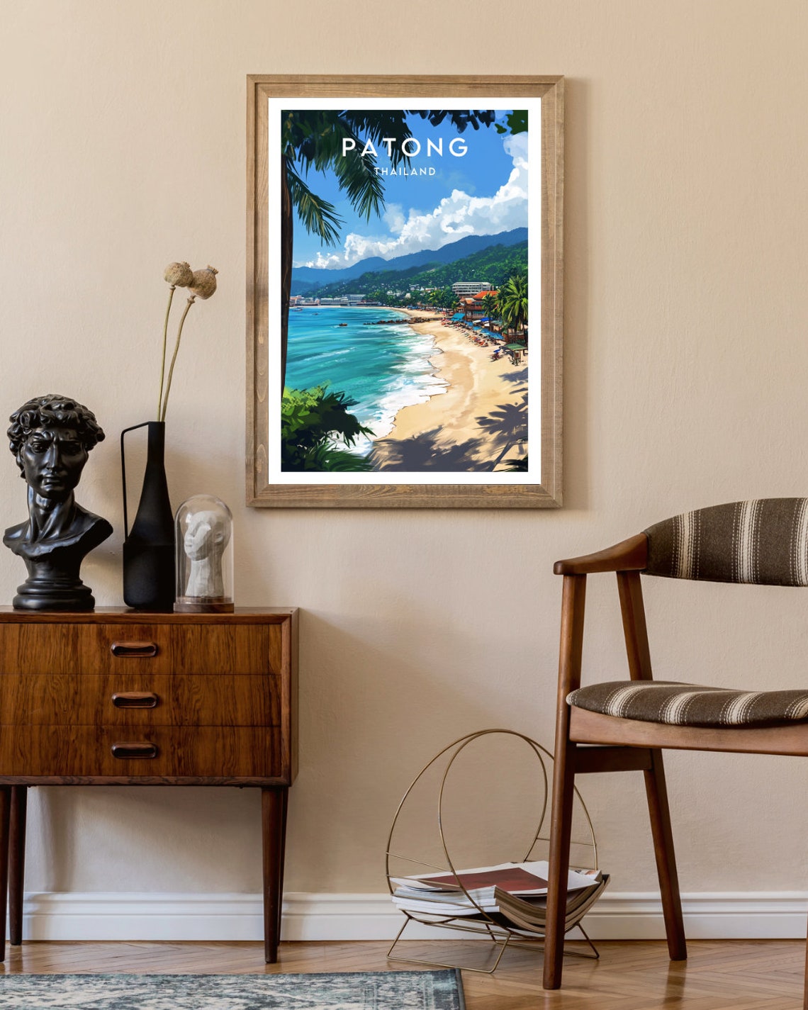 Patong Travel Print Thailand Patong Poster Thailand Poster Travel Wall Art Thailand Print Thai Poster Phuket Poster Phuket Patong - Image 2