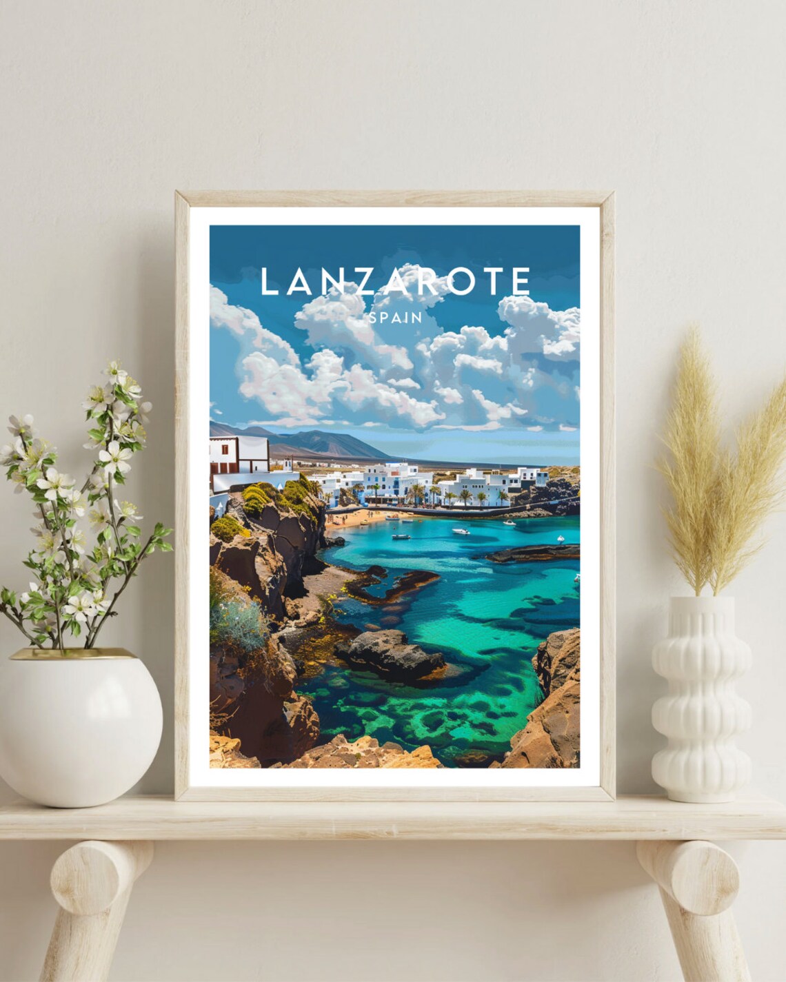 Lanzarote Travel Poster, Spain Europe - Image 4