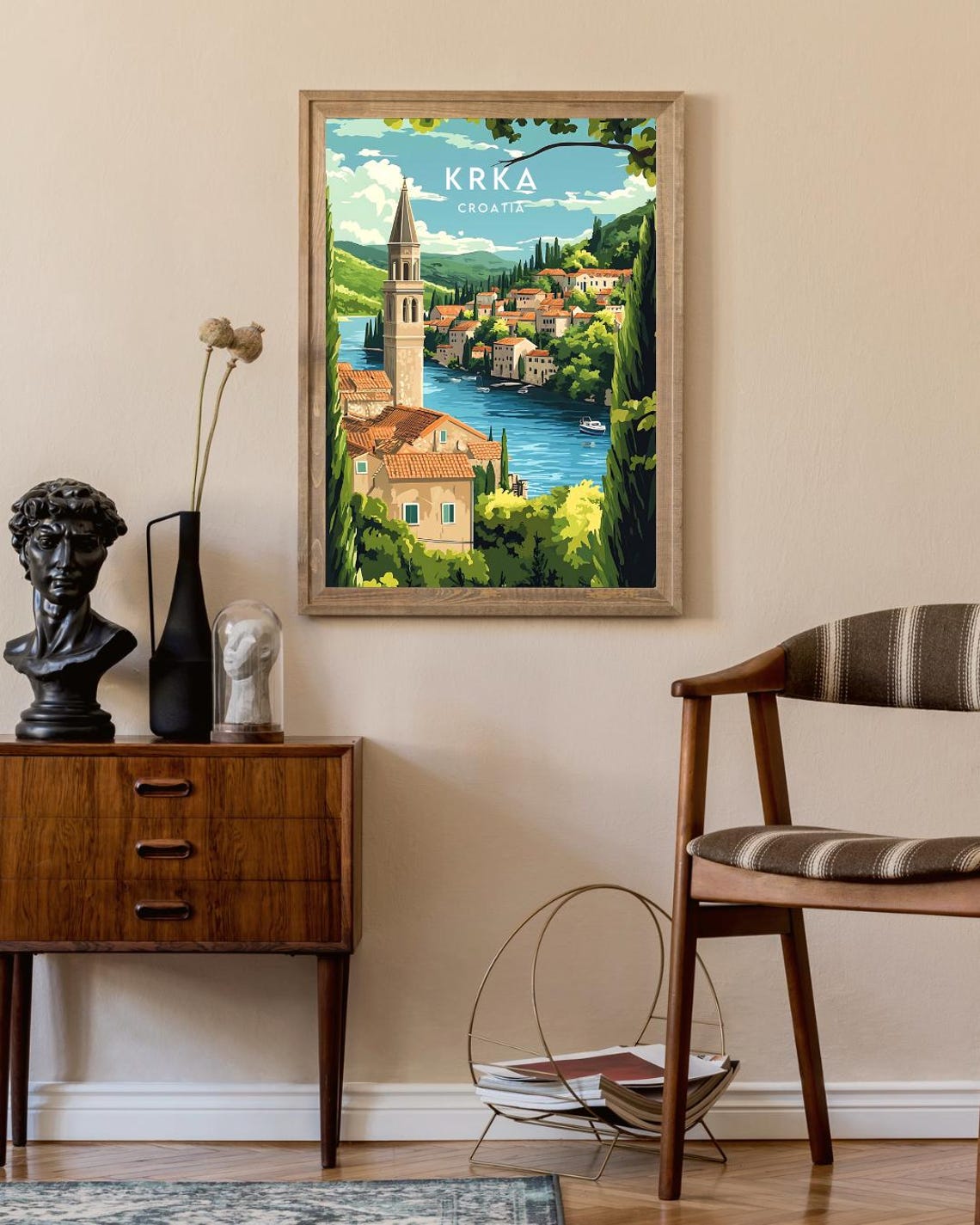 Krka Travel Print Croatia Krka Poster Croatia Poster Travel Wall Art Croatia Print Croatia Wall Art Krka Print Croatian Krka Print - Image 2