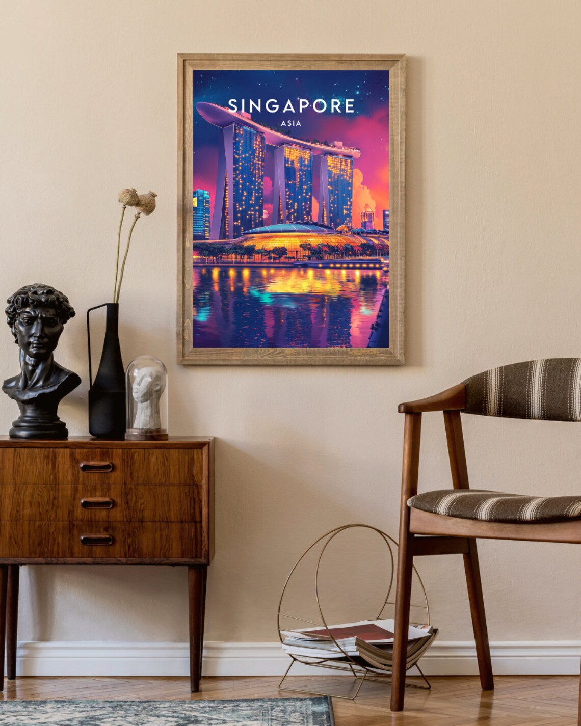 Singapore Asia Wall Art Travel Poster - Image 2