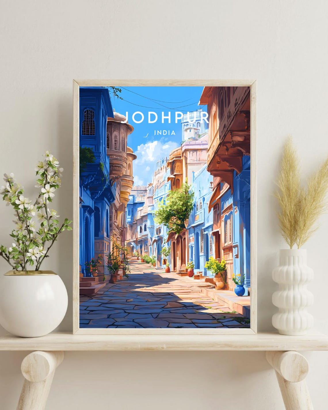 Jodhpur Travel Print India Jodhpur Poster India Poster Travel Wall Art India Print Rajasthan Poster India Art Jodhpur Rajasthan - Image 4