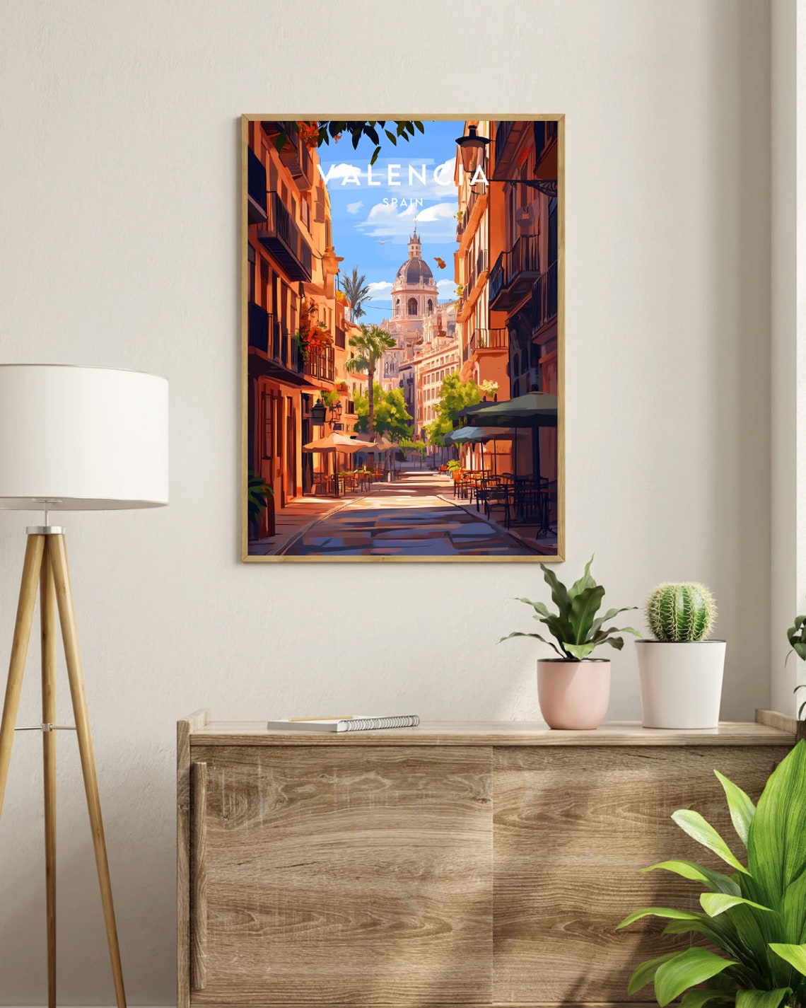 Valencia Spain Domed Cathedral Old Town Vintage Travel Poster - Image 3