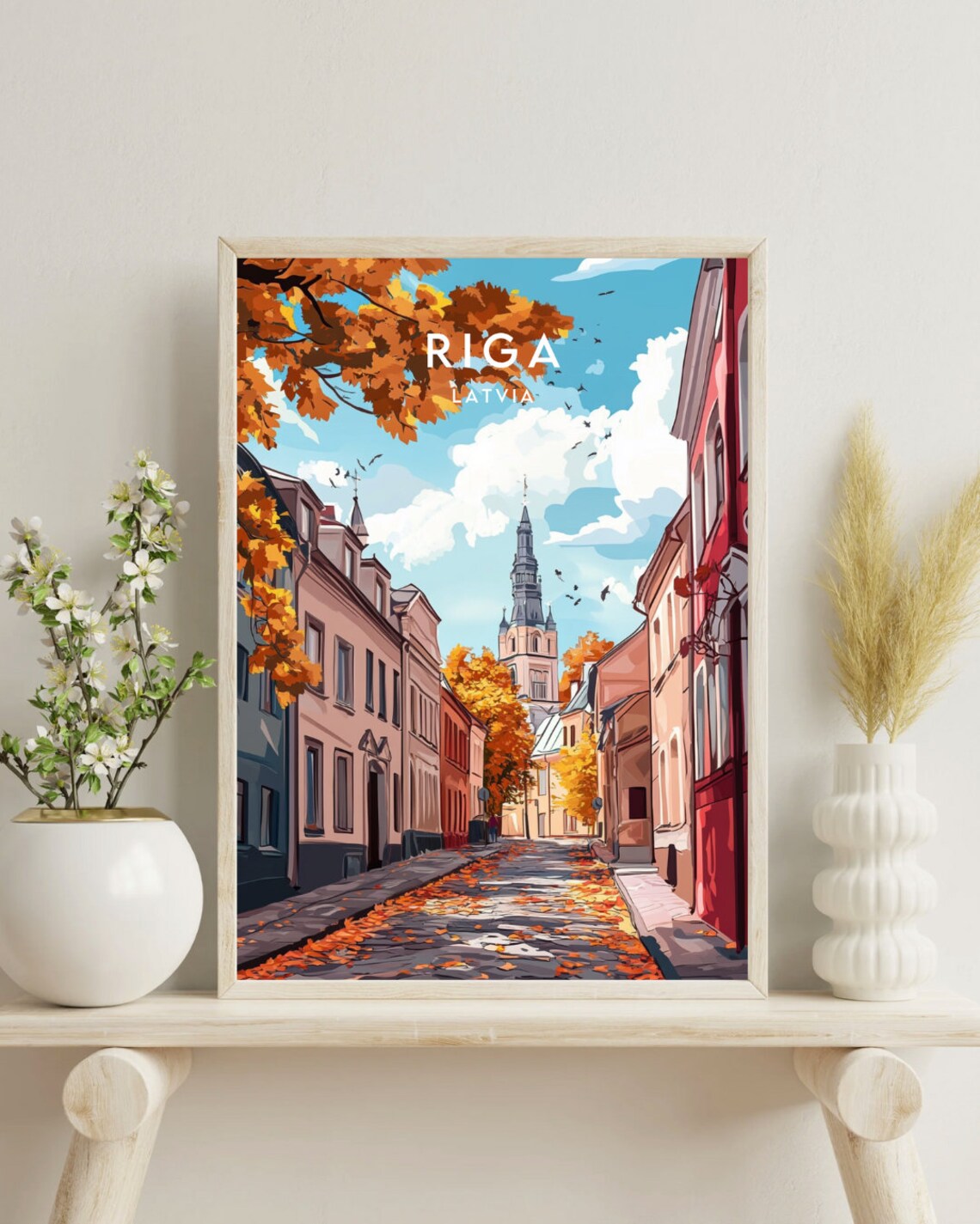 Riga Travel Poster, Latvia Europe Wall Art - Image 4