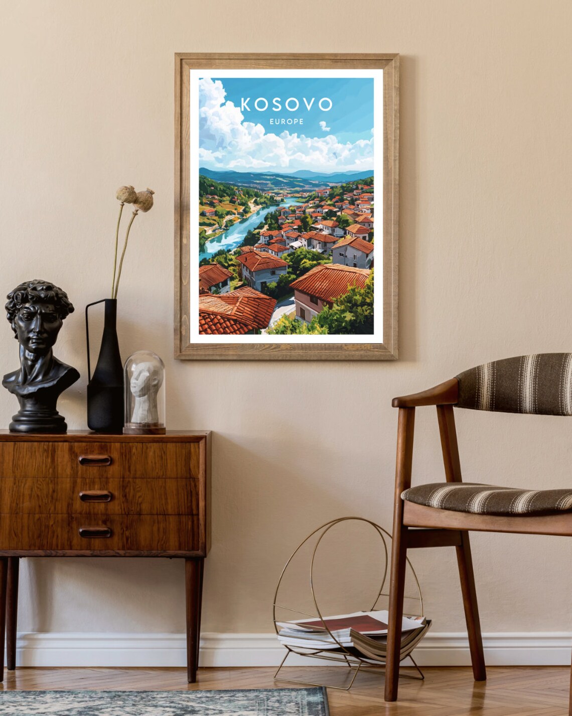 Kosovo Travel Poster, Pristina Wall Art - Image 2