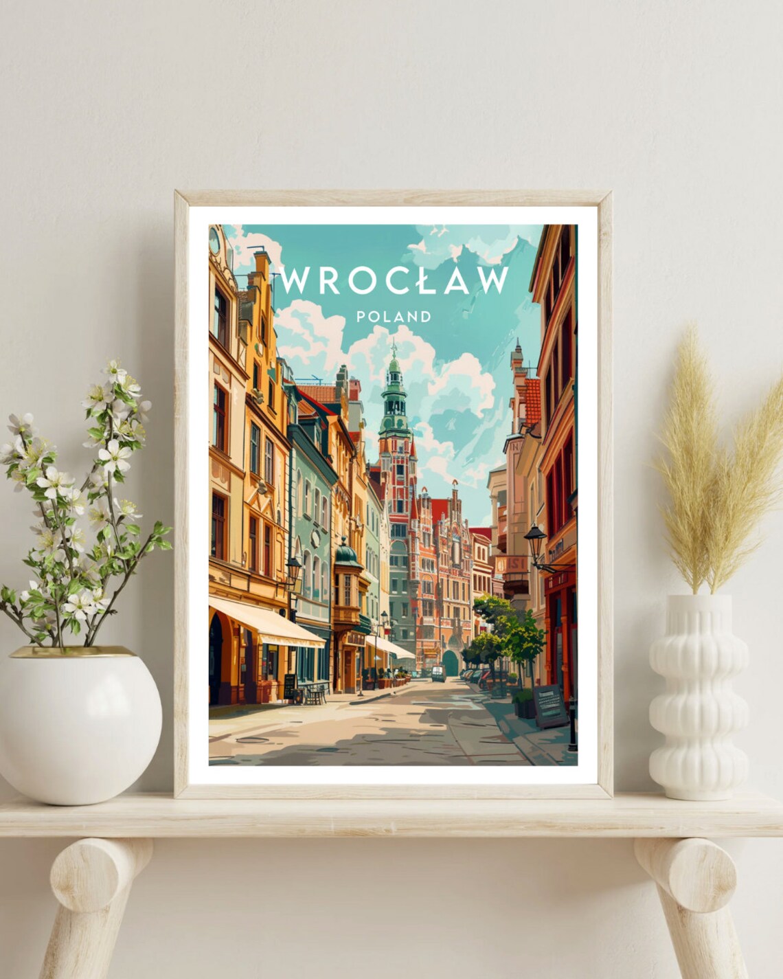 Wroclaw Travel Poster, Europe City Print - Image 4