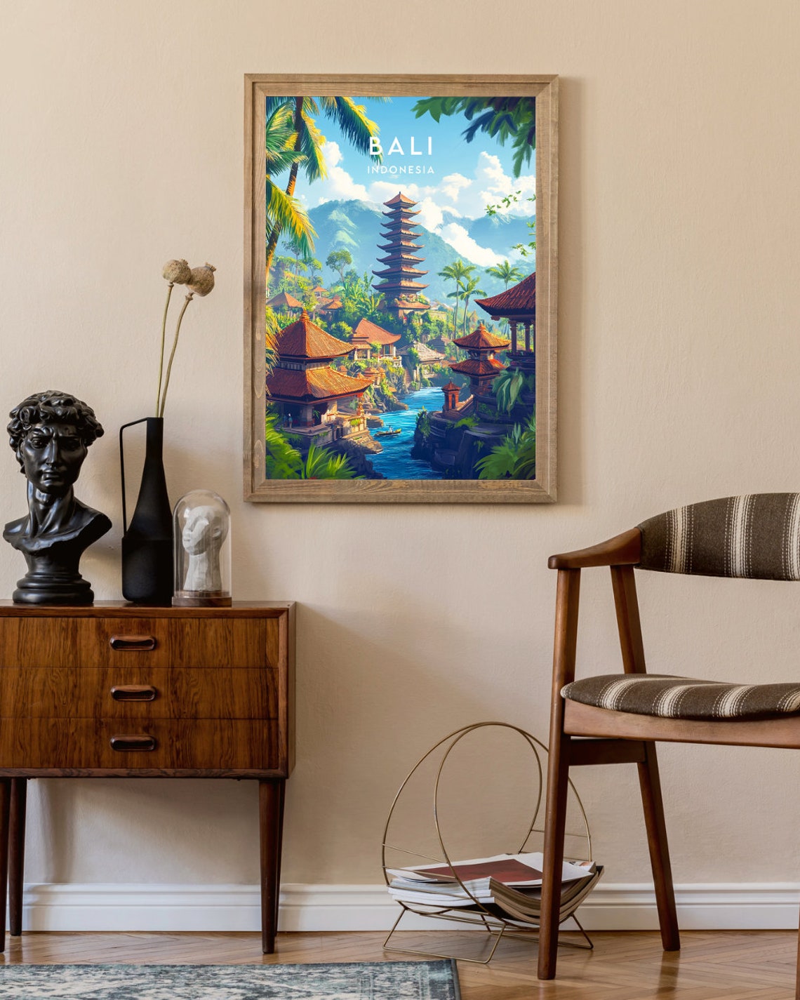 Bali Travel Print Indonesia Bali Poster Indonesia Poster Travel Wall Art Indonesia Print Island Poster Indonesia Asia Ubud Poster - Image 2