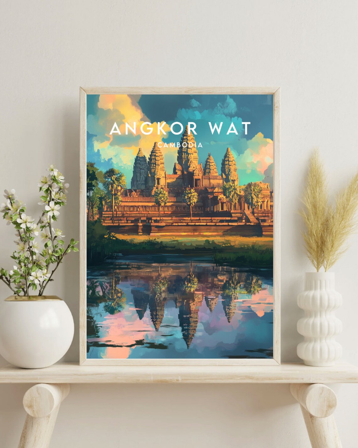 Angkor Wat Se Asia Travel Wall Art Print - Image 4