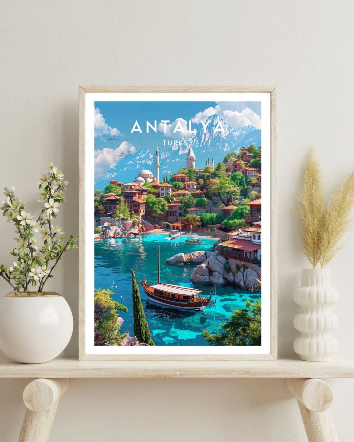 Antalya Turkey Travel Wall Art Print - Image 4