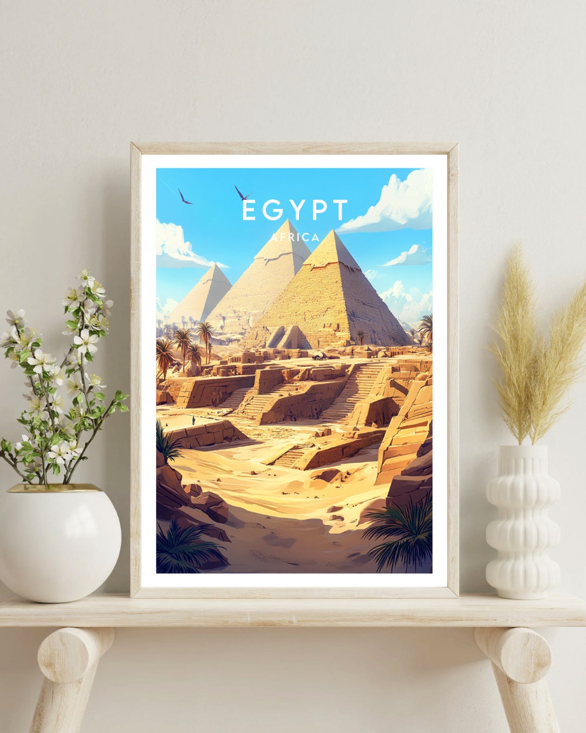 Egypt Travel Print Africa Egypt Poster Africa Poster Travel Wall Art Africa Print Egypt Wall Art Egypt Print Cairo Poster Cairo - Image 4
