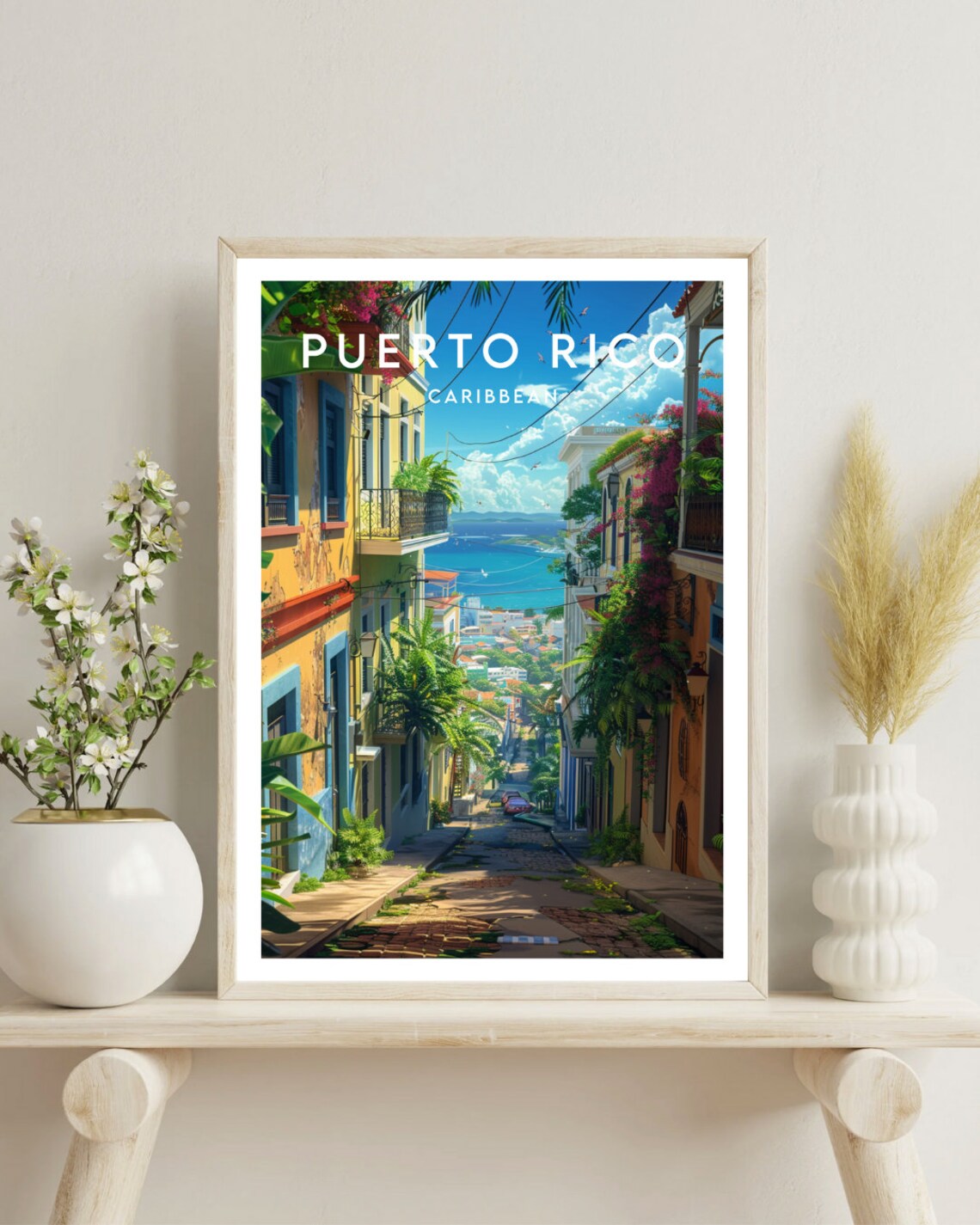 Puerto Rico Travel Poster, Caribbean Wall Art Print - Image 4