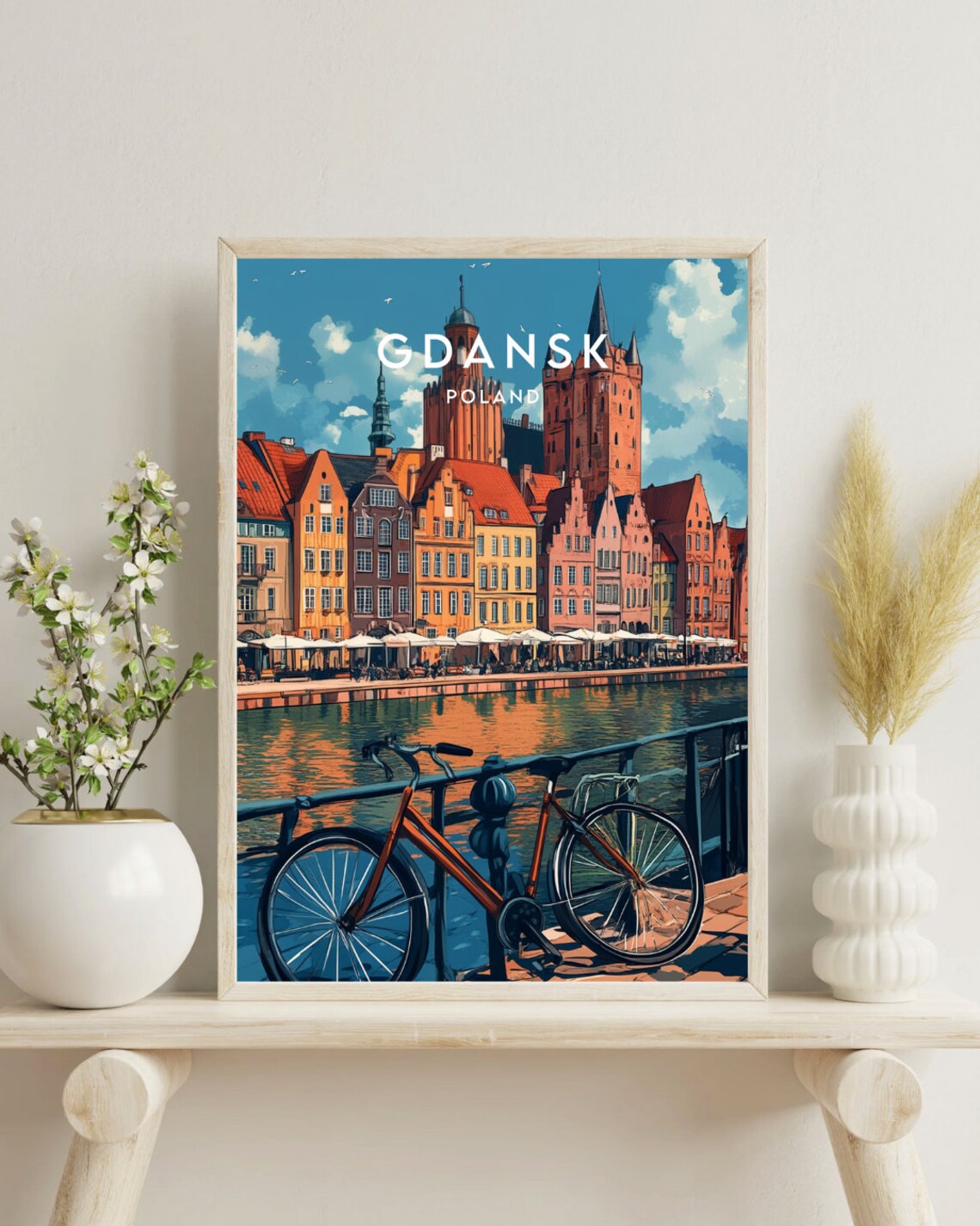 Gdansk Travel Poster, Poland Wall Art Print - Image 4