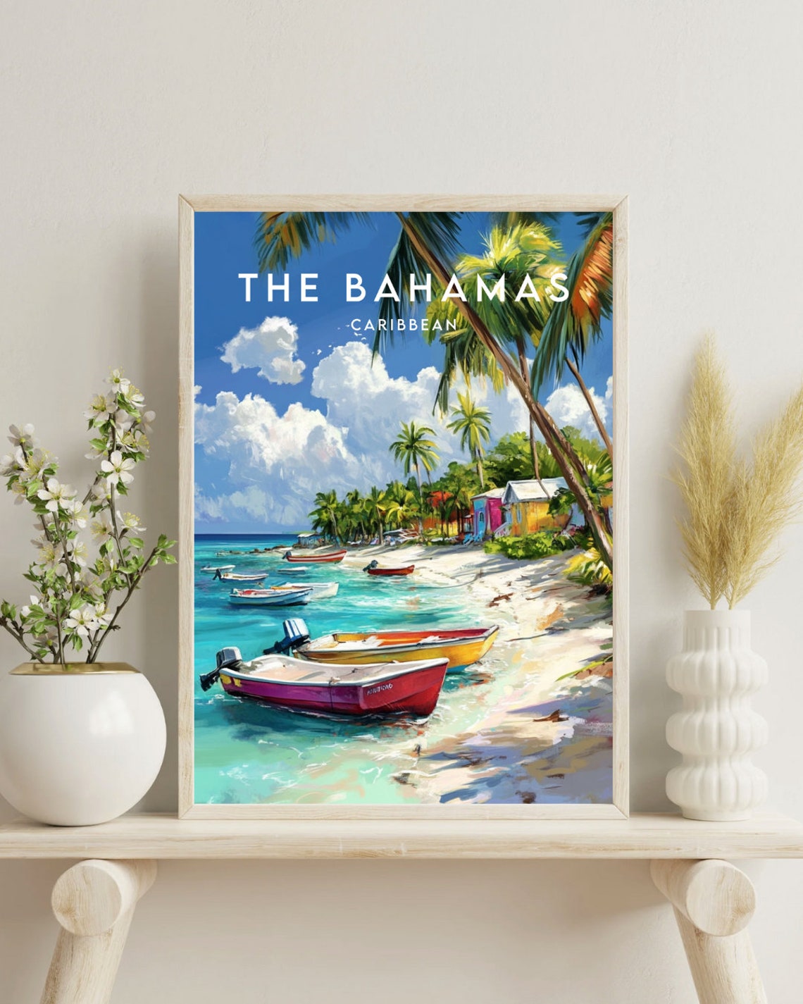 The Bahamas Travel Print Caribbean Bahamas Poster Caribbean Poster Travel Wall Art Bahamas Print Bahamas Caribbean The Bahamas - Image 4