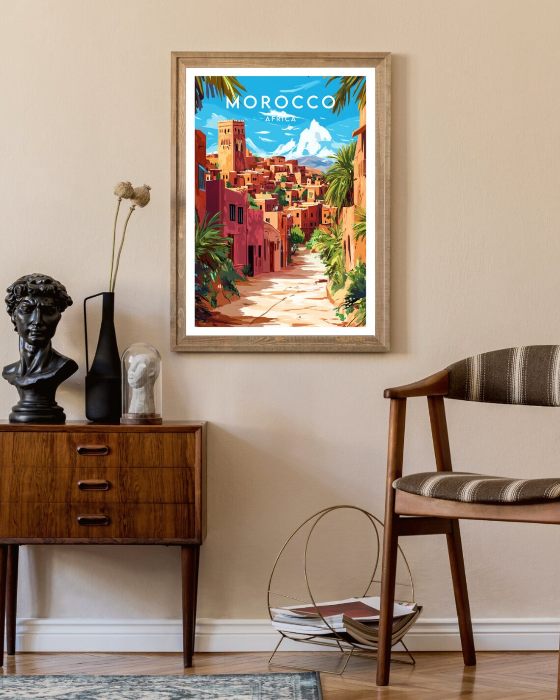 Morocco Travel Poster, Marrakesh Africa Wall Art - Image 2