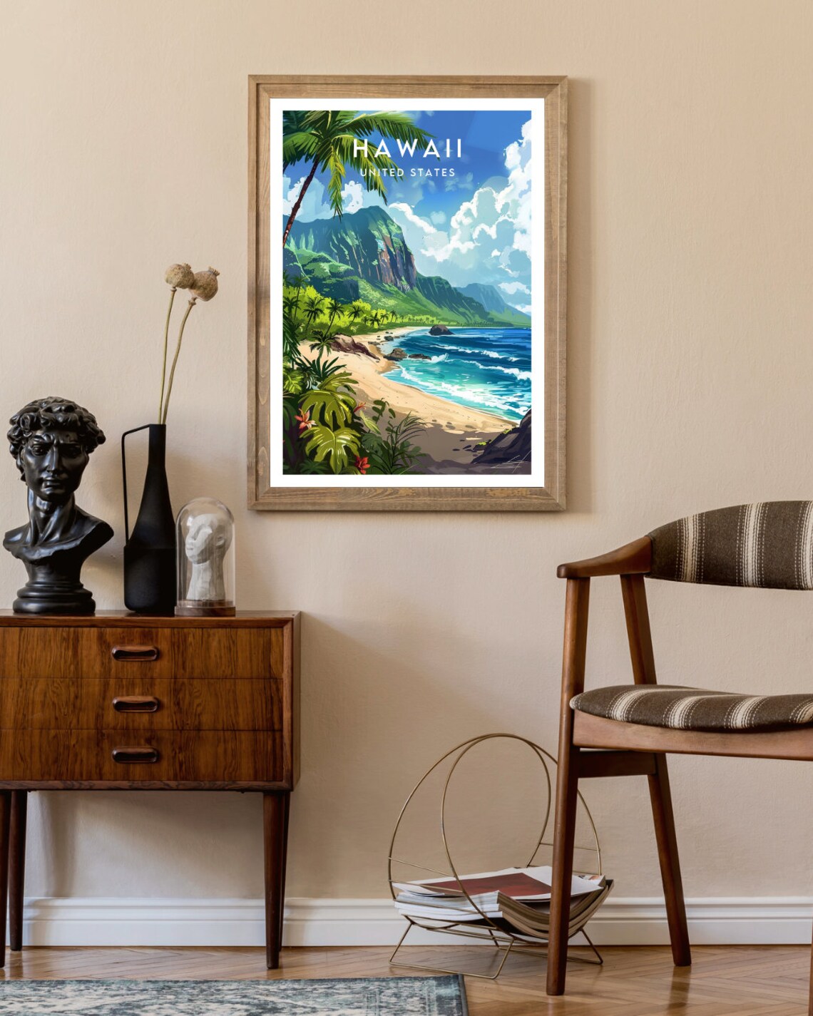 Hawaii Travel Poster, United States Wall Art Print - Image 2