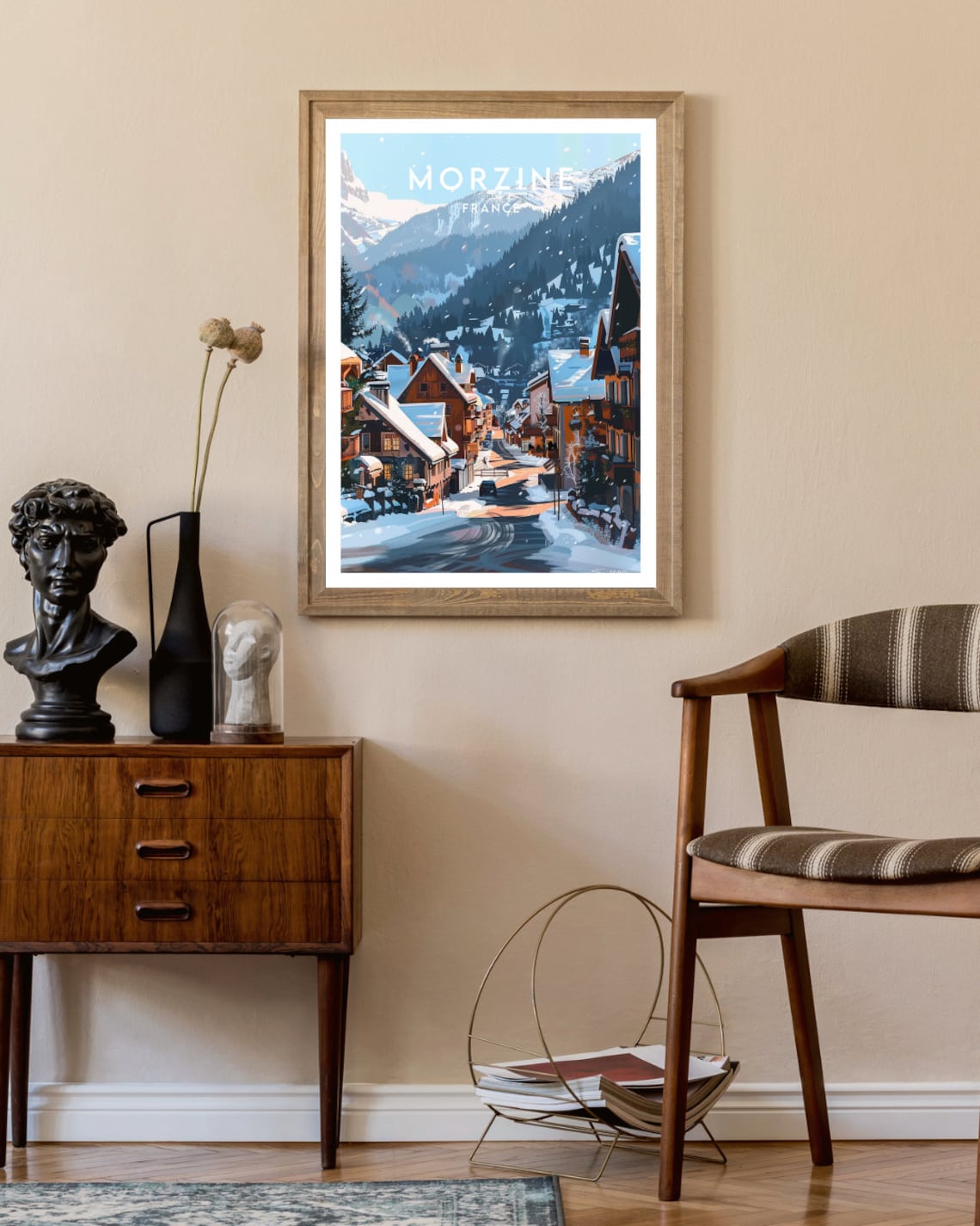 Morzine Travel Poster, France Skiing Wall Art - Image 2