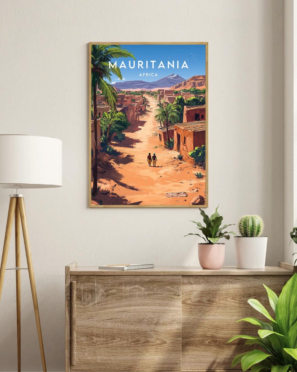 Mauritania Travel Print Africa Mauritania Poster Africa Poster Travel Wall Art Africa Print Mauritania Wall Art Mauritania Print - Image 3