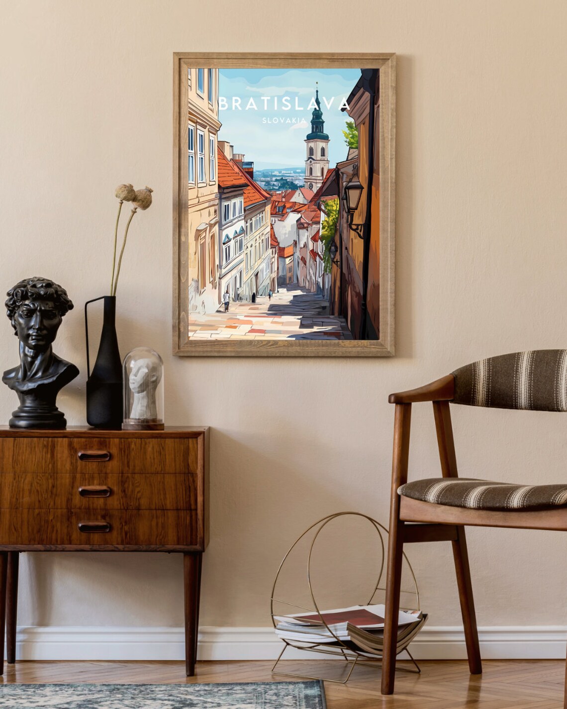 Bratislava Travel Poster, Slovakia Europe Wall Art - Image 2