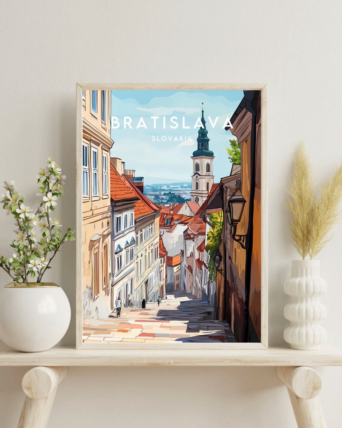 Bratislava Travel Poster, Slovakia Europe Wall Art - Image 4