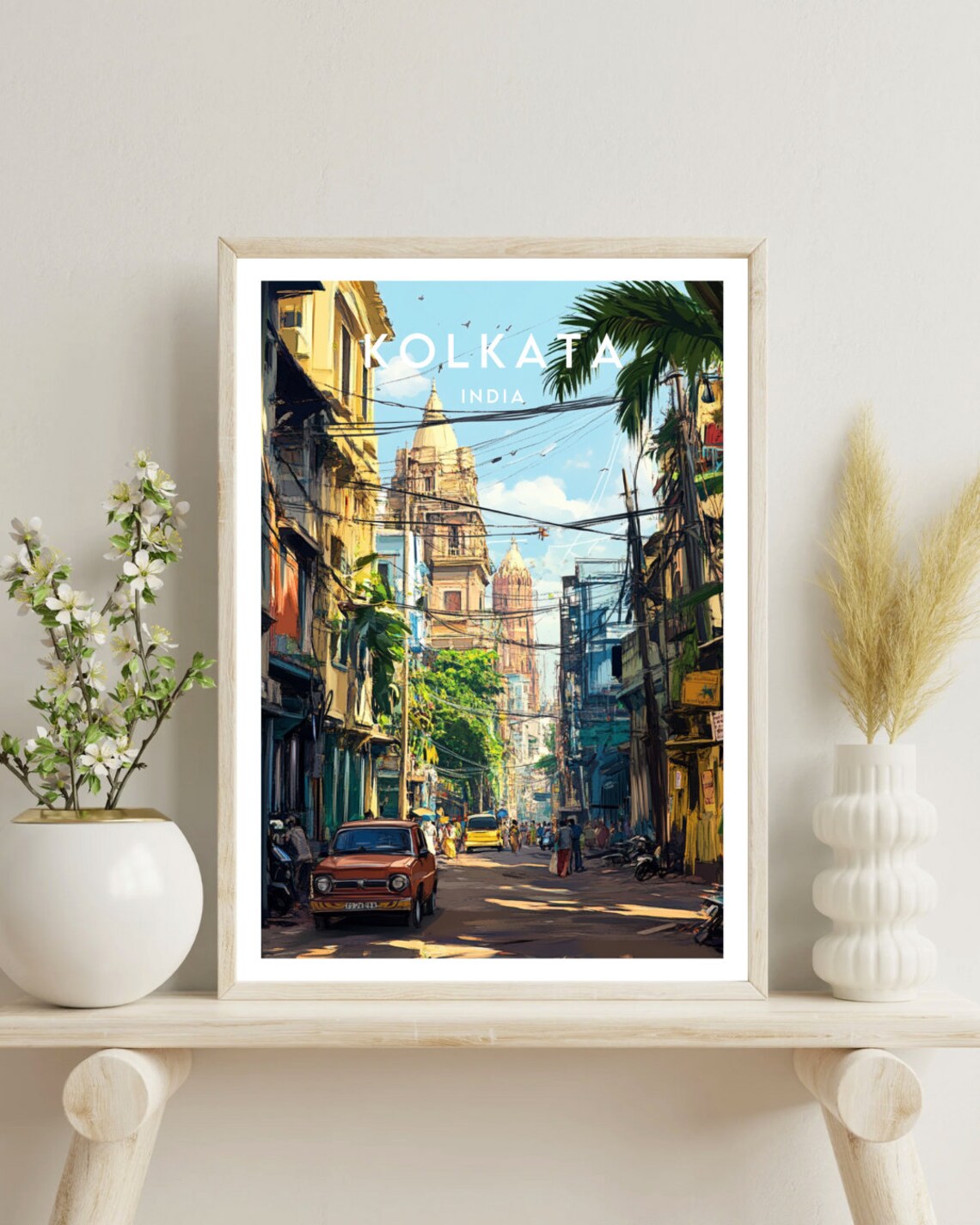 Kolkata Travel Print India Kolkata Poster India Poster Travel Wall Art India Print Bengal Poster India Art Kolkata India Bengal - Image 4